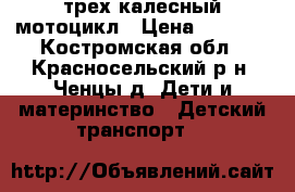 трех калесный мотоцикл › Цена ­ 5 000 - Костромская обл., Красносельский р-н, Ченцы д. Дети и материнство » Детский транспорт   